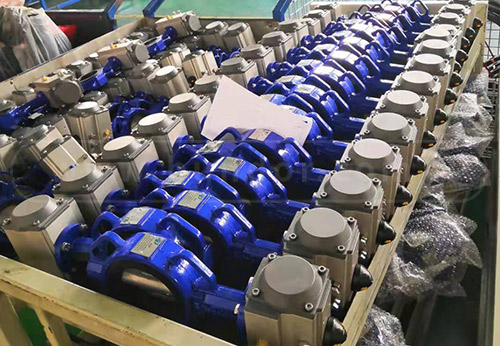 般德閥門氣動蝶閥、電動蝶閥等出口美國
